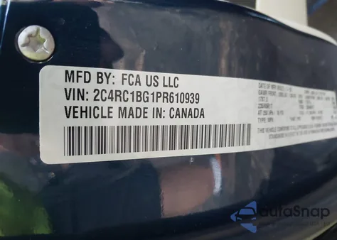 2023 Chrysler Pacifica Touring L из США, поврежденный, VIN 2C4RC1BG1PR610939